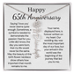 Personalized 65th Anniversary Gift for Wife – Customized Birth Flower Name Necklace – Unique Sixty-Fifth Wedding Anniversary Gift Ideas for Wife from Husband