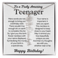 Personalized Gift for Teenager – Customized Birth Flower Name Necklace – Jewelry Gift for 13th Birthday