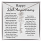 Personalized 35th Anniversary Gift for Wife – Customized Birth Flower Name Necklace – Unique Thirty-Fifth Wedding Anniversary Gift Ideas for Wife from Husband