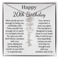 Personalized 20th Birthday Gift for Her – Customized Birth Flower Name Necklace – 20th Birthday Jewelry Gift for Daughter, Granddaughter, or Niece