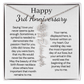 Personalized 3rd Wedding Anniversary Gift for Wife – Customized Birth Flower Name Necklace – Unique Third Anniversary Gift Ideas for Wife from Husband