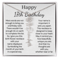 Personalized 17th  Birthday Gift for Her – Customized Birth Flower Name Necklace – Jewelry Gift for Daughter, Granddaughter, or Niece