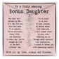 Personalized Gift for Bonus Daughter - I'm so proud   to be part  of your journey.