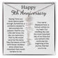 Personalized 9th Wedding Anniversary Gift for Wife – Customized Birth Flower Name Necklace – Unique Ninth Anniversary Gift Ideas for Wife from Husband