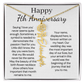 Personalized 7th Wedding Anniversary Gift for Wife – Customized Birth Flower Name Necklace – Unique Seventh Anniversary Gift Ideas for Wife from Husband
