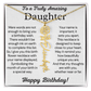 Personalized Birthday Gift for Daughter – Customized Birth Flower Name Necklace – Birthday Jewelry Gift from Mom or Dad