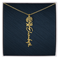 Personalized Birth Flower Name Necklace LUXURY BOX,Famprecious Gifts Birthflower necklace Custom Flower Chain Gift