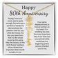 Personalized 80th Anniversary Gift for Wife – Customized Birth Flower Name Necklace – Unique Eightieth Wedding Anniversary Gift Ideas for Wife from Husband