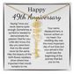 Personalized 49th Anniversary Gift for Wife – Customized Birth Flower Name Necklace – Unique Forty-Ninth Wedding Anniversary Gift Ideas for Wife from Husband