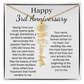 Personalized 3rd Wedding Anniversary Gift for Wife – Customized Birth Flower Name Necklace – Unique Third Anniversary Gift Ideas for Wife from Husband