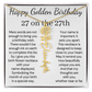 Happy Golden Birthday 27 on 27th
