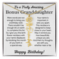 Personalized Bonus Granddaughter  Birthday Gift – Customized Birth Flower Name Necklace – Jewelry Gift from Grandma