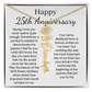 Personalized 25th Anniversary Gift for Wife – Customized Birth Flower Name Necklace – Unique Twenty-Fifth Wedding Anniversary Gift Ideas for Wife from Husband