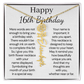 Personalized 16th Birthday Gift for Her  – Customized Birth Flower Name Necklace – Jewelry Gift for Granddaughter, Daughter, or Niece