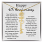 Personalized 4th Wedding Anniversary Gift for Wife – Customized Birth Flower Name Necklace – Unique Anniversary Gift Ideas for Wife from Husband