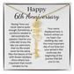 Personalized 6th Wedding Anniversary Gift for Wife – Customized Birth Flower Name Necklace – Unique Sixth Anniversary Gift Ideas for Wife from Husband