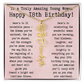 Personalized 18th Birthday Gift for Her – Customized Birth Flower Name Necklace – Unique Eighteenth Birthday Jewelry Gift from Grandma, Mom, Aunt, or Friend