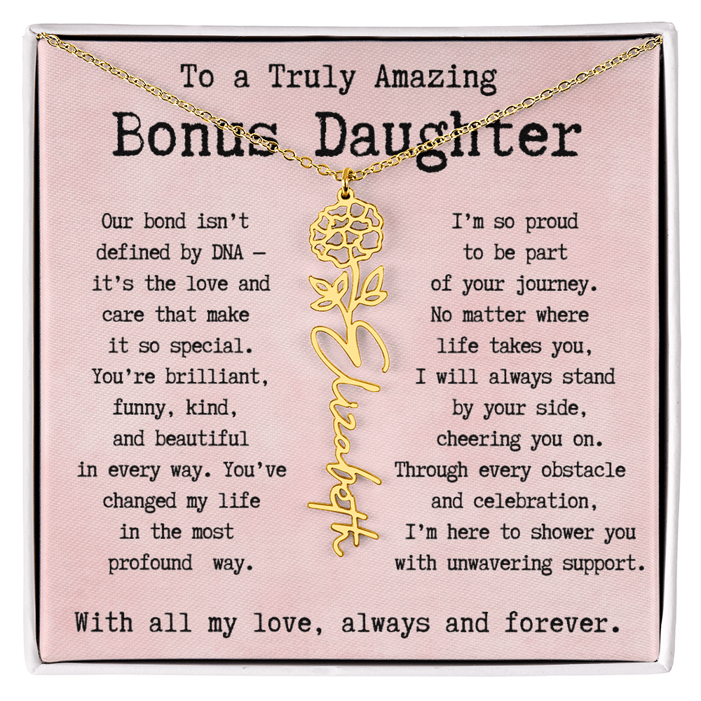 Personalized Gift for Bonus Daughter - I'm so proud   to be part  of your journey.