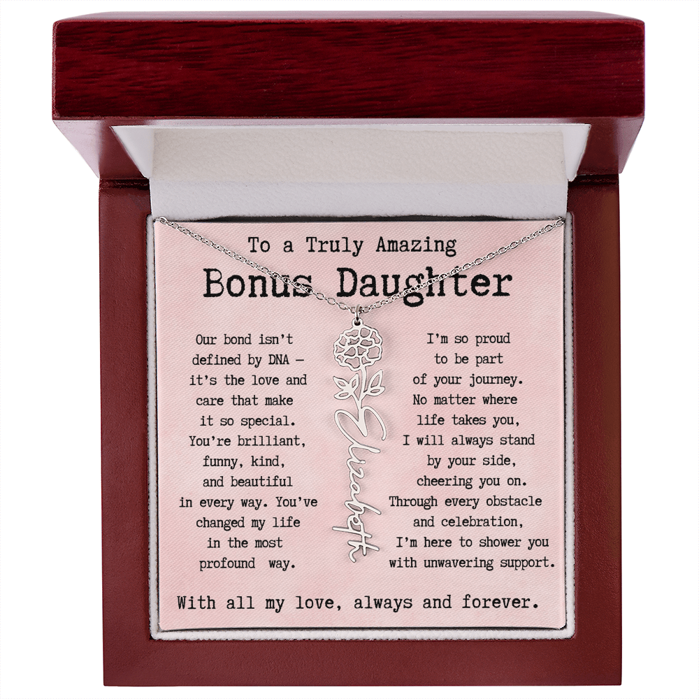 Personalized Gift for Bonus Daughter - I'm so proud   to be part  of your journey.