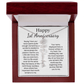 Personalized 1st Wedding Anniversary Gift for Wife – Customized Birth Flower Name Necklace – Unique Anniversary Gift Ideas for Wife from Husband