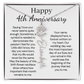 Personalized 4th Wedding Anniversary Gift for Wife – Customized Birth Flower Name Necklace – Unique Anniversary Gift Ideas for Wife from Husband