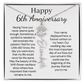 Personalized 6th Wedding Anniversary Gift for Wife – Customized Birth Flower Name Necklace – Unique Sixth Anniversary Gift Ideas for Wife from Husband