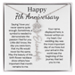 Personalized 7th Wedding Anniversary Gift for Wife – Customized Birth Flower Name Necklace – Unique Seventh Anniversary Gift Ideas for Wife from Husband
