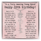 Personalized 18th Birthday Gift for Her – Customized Birth Flower Name Necklace – Unique Eighteenth Birthday Jewelry Gift from Grandma, Mom, Aunt, or Friend