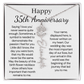 Personalized 35th Anniversary Gift for Wife – Customized Birth Flower Name Necklace – Unique Thirty-Fifth Wedding Anniversary Gift Ideas for Wife from Husband