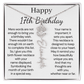 Personalized 17th  Birthday Gift for Her – Customized Birth Flower Name Necklace – Jewelry Gift for Daughter, Granddaughter, or Niece
