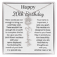 Personalized 20th Birthday Gift for Her – Customized Birth Flower Name Necklace – 20th Birthday Jewelry Gift for Daughter, Granddaughter, or Niece