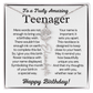 Personalized Gift for Teenager – Customized Birth Flower Name Necklace – Jewelry Gift for 13th Birthday