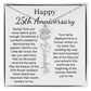 Personalized 25th Wedding Anniversary Gift for her  - Custom Birth Flower Name Necklace for Wife. - Unique Anniversary Gift from Husband to Wife