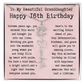 Personalized 16th Birthday Gift for Granddaughter – Customized Birth Flower Name Necklace – Sweet Sixteenth Jewelry Gift from Grandma
