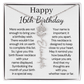 Personalized 16th Birthday Gift for Her  – Customized Birth Flower Name Necklace – Jewelry Gift for Granddaughter, Daughter, or Niece
