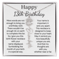 Personalized 13th Birthday Gift for Her – Customized Birth Flower Name Necklace – Teen Birthday Jewelry Gift for Granddaughter, Daughter, or Niece