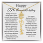 Personalized 35th Anniversary Gift for Wife – Customized Birth Flower Name Necklace – Unique Thirty-Fifth Wedding Anniversary Gift Ideas for Wife from Husband