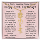 Personalized 18th Birthday Gift for Her – Customized Birth Flower Name Necklace – Unique Eighteenth Birthday Jewelry Gift from Grandma, Mom, Aunt, or Friend