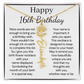 Personalized 16th Birthday Gift for Her  – Customized Birth Flower Name Necklace – Jewelry Gift for Granddaughter, Daughter, or Niece
