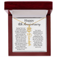 Personalized 4th Wedding Anniversary Gift for Wife – Customized Birth Flower Name Necklace – Unique Anniversary Gift Ideas for Wife from Husband