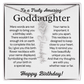 Personalized Birthday Gift for Goddaughter – Customized Birth Flower Name Necklace – Jewelry Gift from Godmother