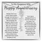 Personalized Anniversary Gift for Wife – Customized Birth Flower Name Necklace – Unique Wedding Anniversary Jewelry Gift from Husband
