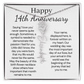 Personalized 14th Anniversary Gift for Wife – Customized Birth Flower Name Necklace – Unique Fourteenth Wedding Anniversary Gift Ideas for Wife from Husband