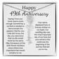 Personalized 49th Anniversary Gift for Wife – Customized Birth Flower Name Necklace – Unique Forty-Ninth Wedding Anniversary Gift Ideas for Wife from Husband
