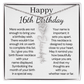 Personalized 16th Birthday Gift for Her  – Customized Birth Flower Name Necklace – Jewelry Gift for Granddaughter, Daughter, or Niece