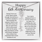 Personalized 6th Wedding Anniversary Gift for Wife – Customized Birth Flower Name Necklace – Unique Sixth Anniversary Gift Ideas for Wife from Husband