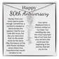 Personalized 80th Anniversary Gift for Wife – Customized Birth Flower Name Necklace – Unique Eightieth Wedding Anniversary Gift Ideas for Wife from Husband