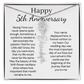 Personalized 5th Wedding Anniversary Gift for Wife – Customized Birth Flower Name Necklace – Unique Fifth Anniversary Gift Ideas for Wife from Husband