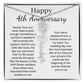 Personalized 4th Wedding Anniversary Gift for Wife – Customized Birth Flower Name Necklace – Unique Anniversary Gift Ideas for Wife from Husband