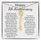 Personalized 7th Wedding Anniversary Gift for Wife – Customized Birth Flower Name Necklace – Unique Seventh Anniversary Gift Ideas for Wife from Husband
